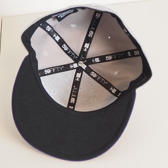 Fort Myers Mighty Mussels New Era Baseball Cap Hat Gray 59Fifty 7 1/4 - Picture 5 of 8